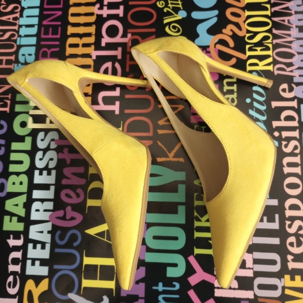 Splendid Yellow Nine West Stilettos!. - Picture 6 of 6
